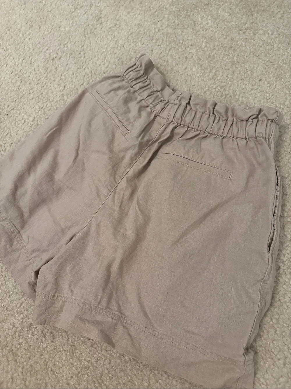 Uniqlo Linen Cotton Shorts (Co-ord) beige color size XS